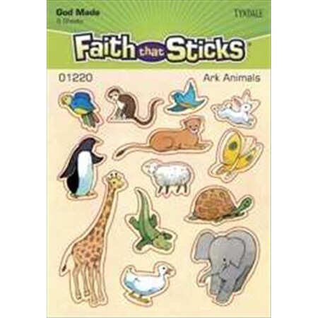 Coolcrafts Sticker Ark Animals 6 Sheets Faith That Sticks CO3320749